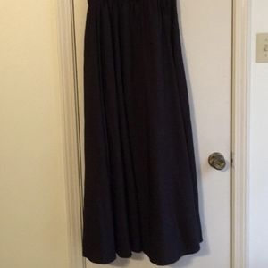 Long flowy black skirt
